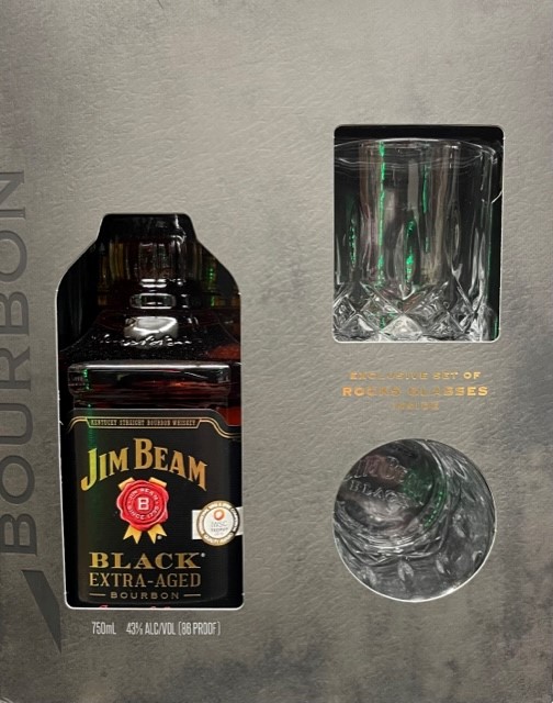 Jim Beam Black Gift Set - Click Image to Close
